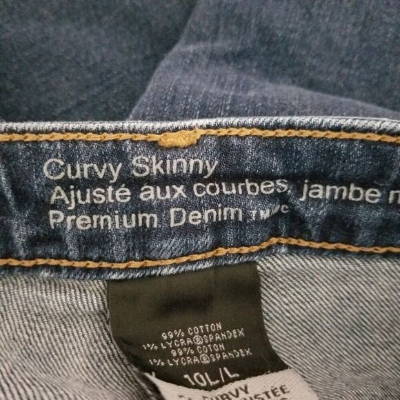 Mossimo Curvy Skinny Jeans Women's 10L - Picture 5 of 7